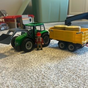 Like New: PLAYMOBIL Tractor Trailer Set